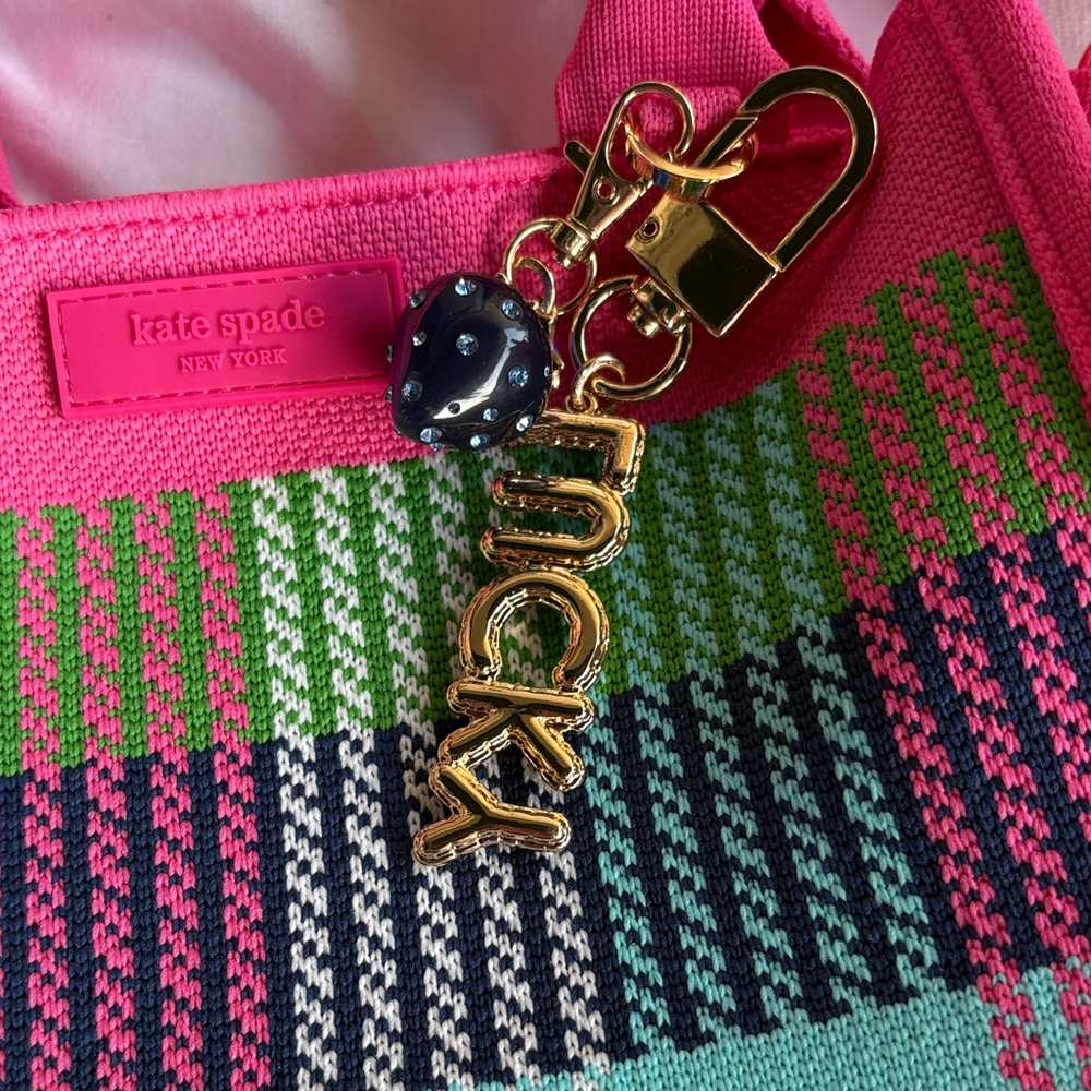 Kate Spade x Target Plaid knit Crossbody Bag. - Picture 2 of 6